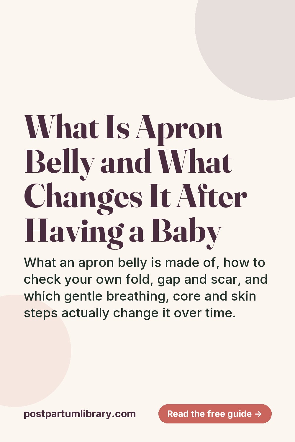 What Is Apron Belly and What Changes It After Having a Baby (pin)